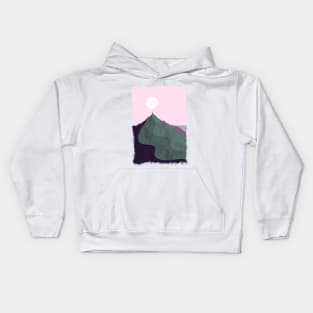 The mauve sky peak Kids Hoodie